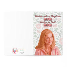 Load image into Gallery viewer, This pop culture Mother's Day gift card from R is for Robo features a floral design and the text "You're not a Regular mom, You're a Cool mom," making it perfect for any Mean Girls fan. Ideal for gifting your mom or best friend!