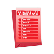 Load image into Gallery viewer, Wine Lover Funny Christmas Card for Her