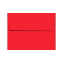 Load image into Gallery viewer, The "Online Dating Funny Valentines Day Card or Anniversary for Him or Her" by R is for Robo features a bold red envelope with a pointed flap against a plain white background, creating an eye-catching contrast.