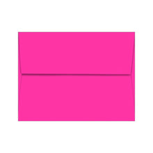 Load image into Gallery viewer, A vibrant pink envelope with a triangular flap is prominently positioned on a white background, set to deliver a "Sassy Birthday Cards Funny Birthday Greeting Card for Women" by R is for Robo, perfect for women who enjoy humorous birthday greetings filled with laughter and joy.