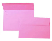 Load image into Gallery viewer, In the image, a larger pink envelope is open with anticipation, possibly revealing R is for Robo’s Funny Mothers Day Card from Daughter or Son, while a smaller one remains closed. Both rest on a crisp white background, inviting curiosity and warmth.