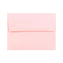 Load image into Gallery viewer, A closed light pink envelope, similar to R is for Robos Funny Graduation Card for Women with Pink Bows Coquette, rests on a white background. It has a charming triangular flap, ideal for enclosing a funny graduation card or heartfelt note.