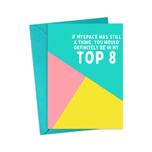 Load image into Gallery viewer, Funny Myspace Best Friend Card for BFF