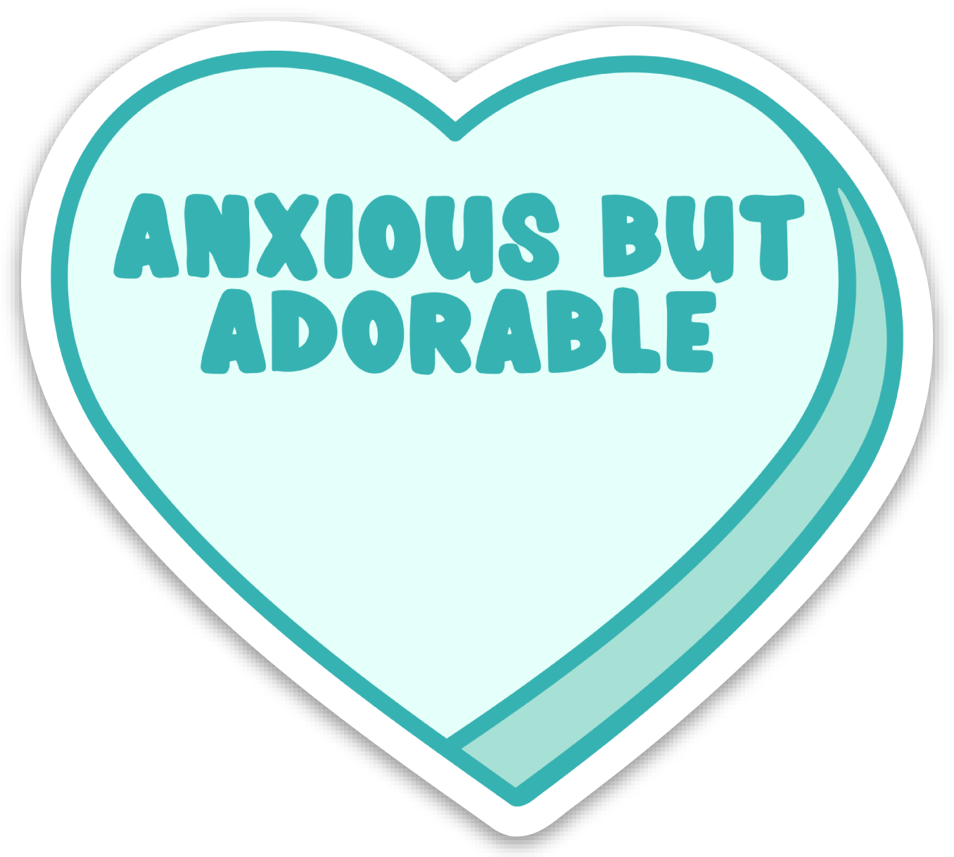 Anxious but Adorable Anxiety Sticker - Funny Stickers – R is for Robo
