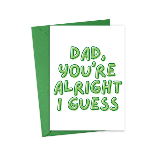 Funny and Sassy Father's Day Card for Dad