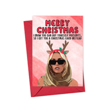 Load image into Gallery viewer, Miley Cyrus Christmas Card Buy Yourself Flowers
