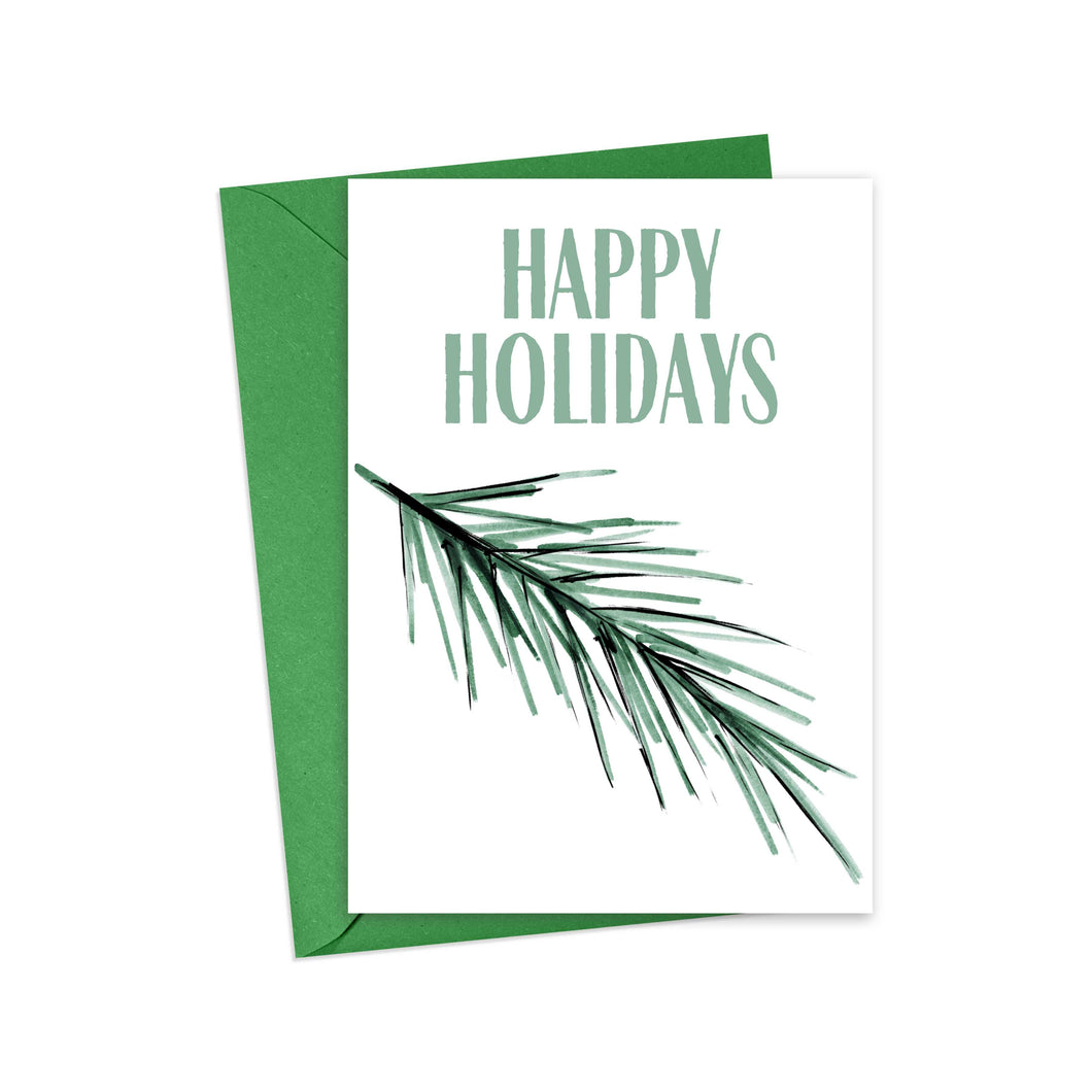 Minimalist Happy Holidays Greeting Card