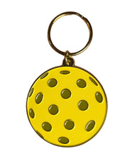 Load image into Gallery viewer, Pickleball Ball Enamel Keychain Pickleball Gifts Pickleball Bag Tag
