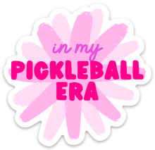 Load image into Gallery viewer, In My Pickleball Era Pickleball Sticker for Women Pink and Purple
