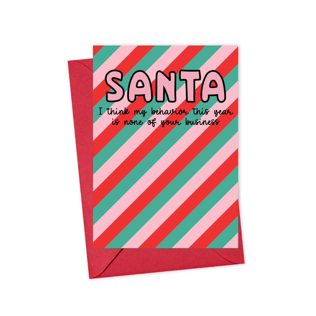 Funny and Sassy Christmas Card for Her