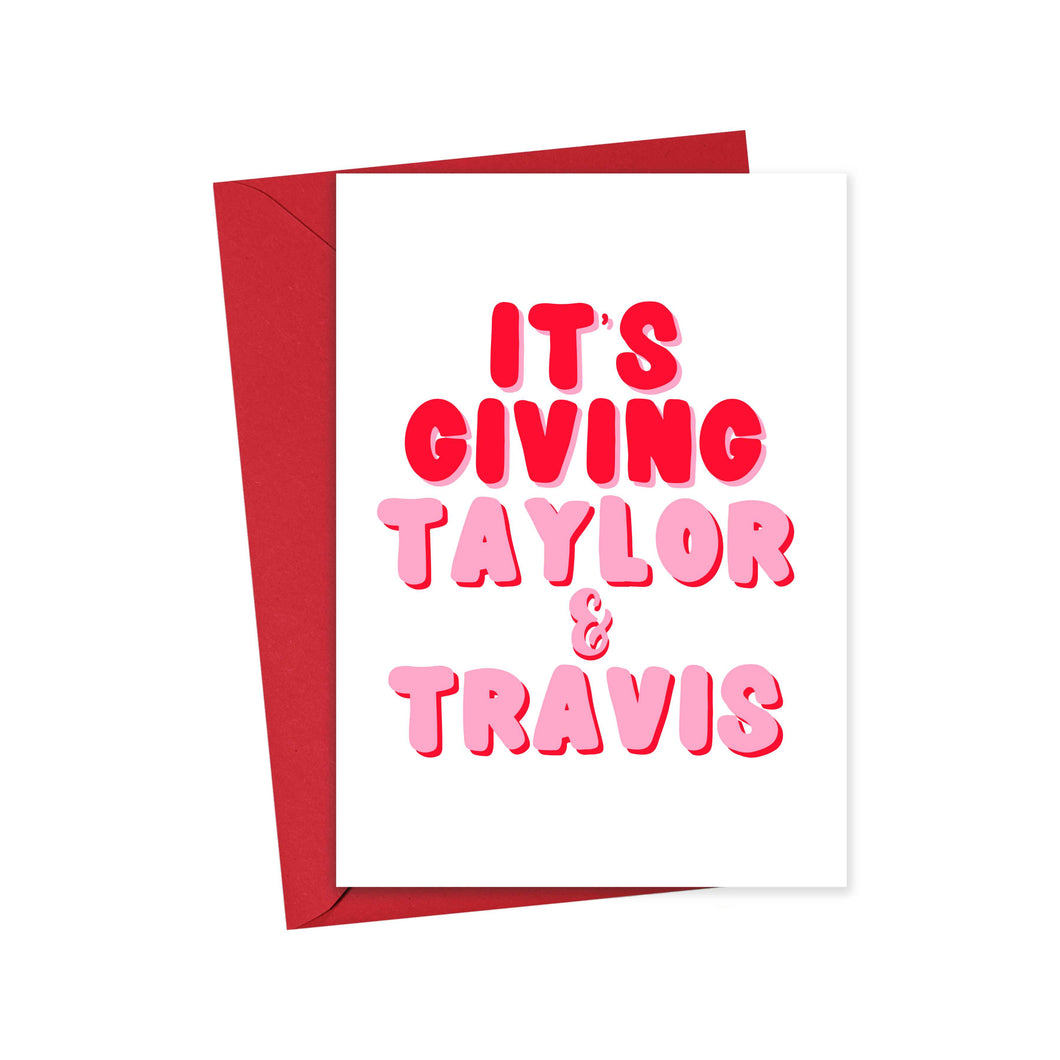 Taylor Swift and Travis Valentines Day Card