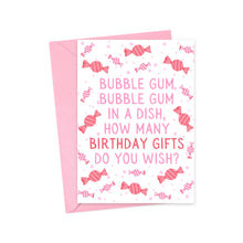 Load image into Gallery viewer, Bubble Gum 90s Y2K Funny Birthday Card for Her
