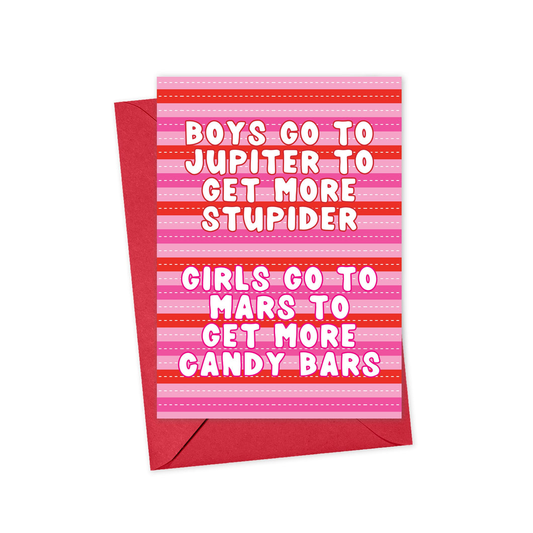 Y2K 90s Funny Galentines Day Card for Best Friends