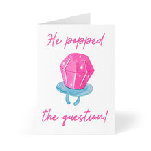 Load image into Gallery viewer, Ring Pop 90s Funny Engagement Card
