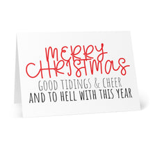 Load image into Gallery viewer, Good Tidings Funny Christmas Card
