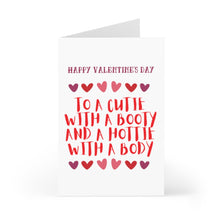Load image into Gallery viewer, Cutie with a Booty Funny Valentine&#39;s Day Card
