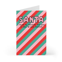 Load image into Gallery viewer, Santa Funny Christmas Card - Sassy Christmas Card
