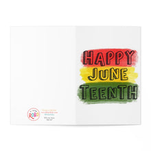Load image into Gallery viewer, Happy Juneteenth Greeting Card

