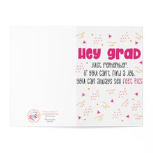 Load image into Gallery viewer, Feet Pics Funny Graduation Card for Her

