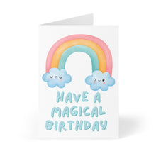 Load image into Gallery viewer, Rainbow Magical Birthday Card for Kids
