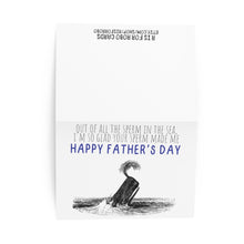 Load image into Gallery viewer, Sperm Whale Adult Father&#39;s Day Card from Son or Daugther
