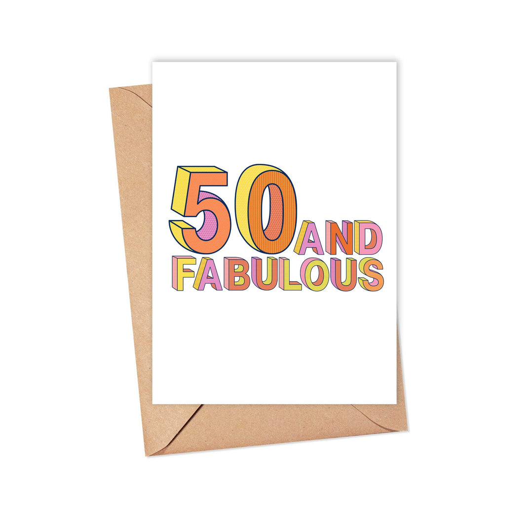 Funny 50th Birthday Greeting Card for Best Friend