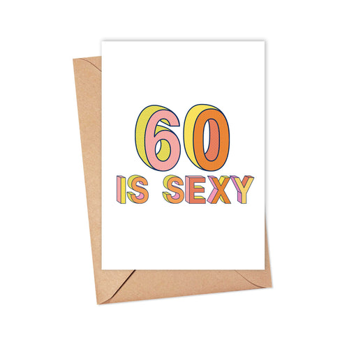 60th Birthday Funny Birthday Greeting Card for Best Friend