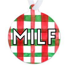 Load image into Gallery viewer, MILF Funny Christmas Ornament for Husband from Wife

