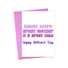 Load image into Gallery viewer, Great Child Funny Mother&#39;s Day Card from Daughter

