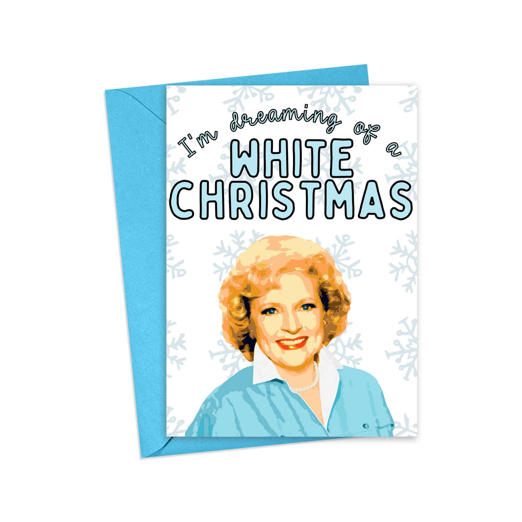 Betty White Christmas Card Funny Pop Culture Gifts