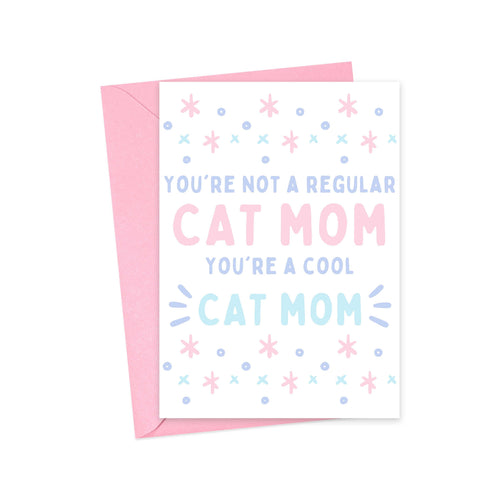 Cat Mom Mothers Day Card from the Cat Funny 