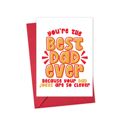 Dad Jokes Best Dad Ever Funny Fathers Day Card
