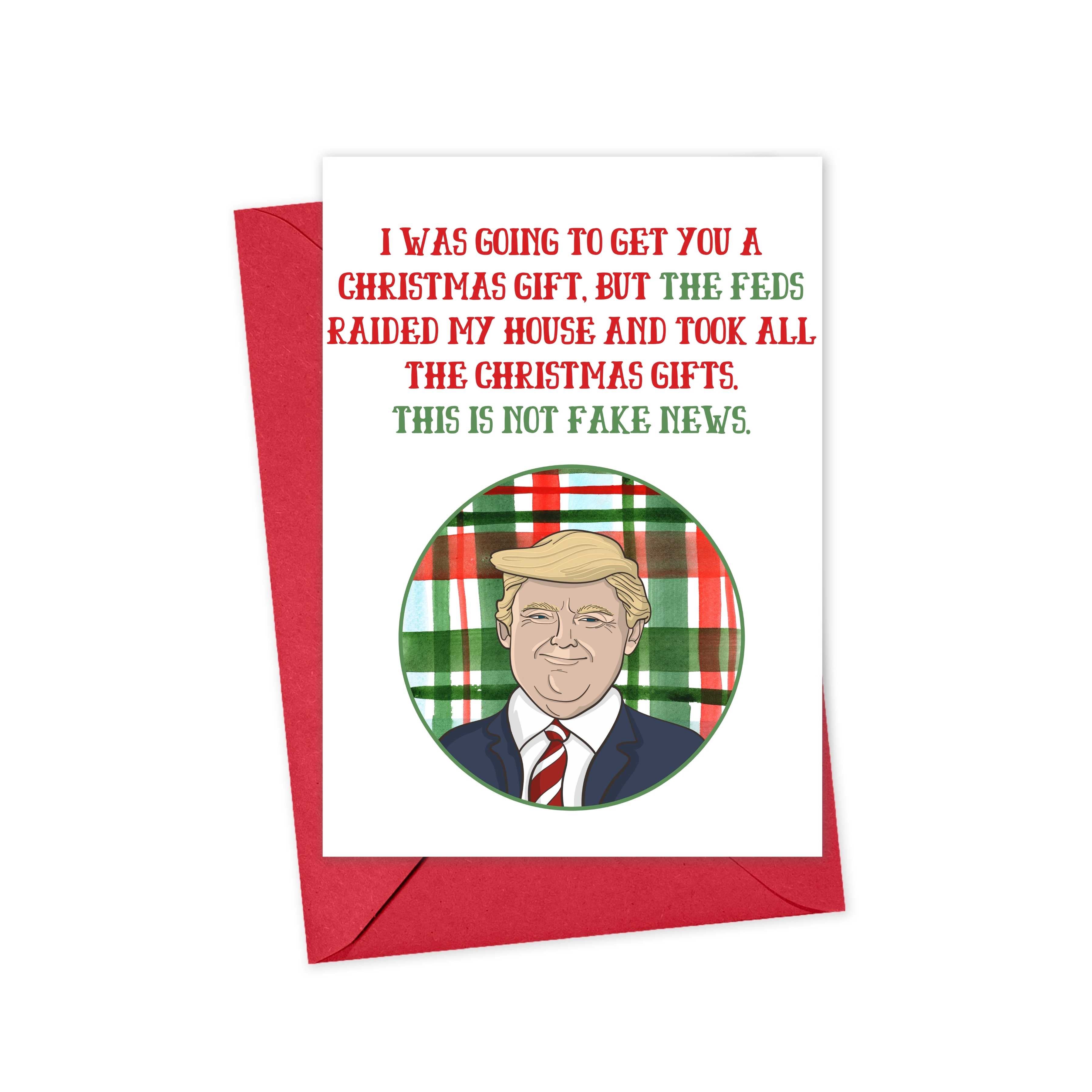 Funny Donald Trump Feds Christmas Card – R is for Robo