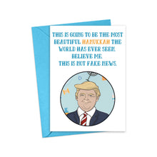 Load image into Gallery viewer, Donald Trump Funny Hanukkah Card

