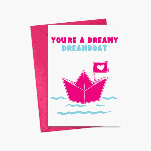 Dream Boat Funny and Cute Valentines Day Card