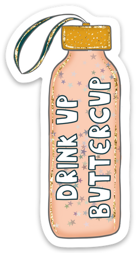 Hydrate Before You Diedrate Funny Water Bottle Sticker