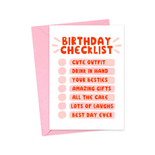 Load image into Gallery viewer, Birthday Checklist Funny Birthday Card for Her
