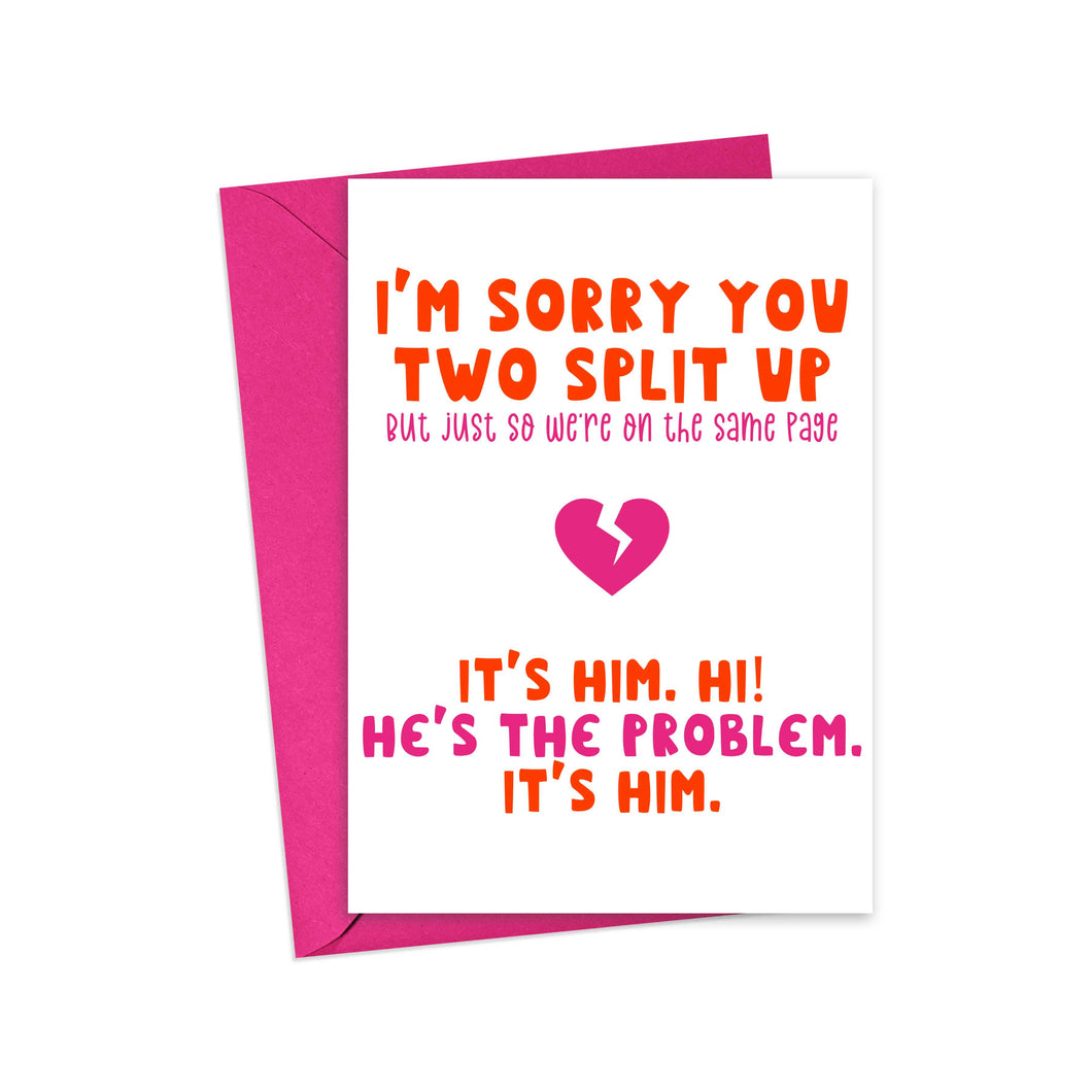 Funny Break Up or Divorce Card for Friend