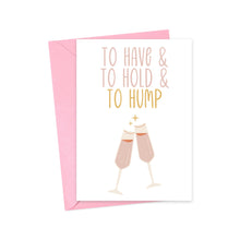 Load image into Gallery viewer, Funny and Inappropriate Wedding Card for Bride and Groom
