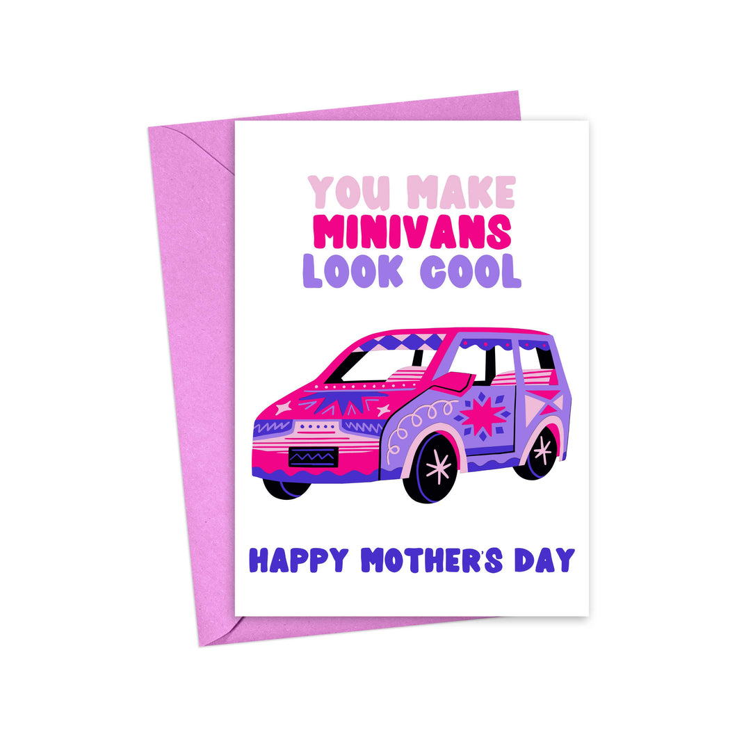 Minivans Funny Mothers Day Card for Friend