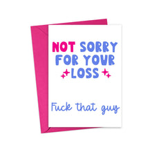 Load image into Gallery viewer, Funny Breakup Card or Divorce Card for Best Friend
