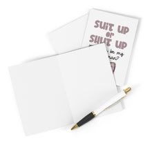 Load image into Gallery viewer, Suit Up or Shut Up Groomsmen Proposal Card
