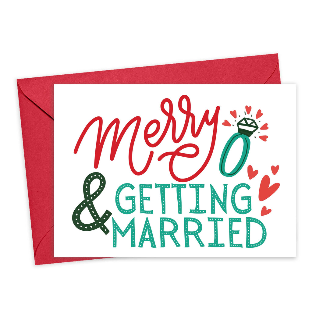 2021 Engagement Christmas Greeting Card