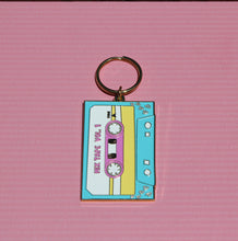 Load image into Gallery viewer, Cassette Tape Keychain - Mix Tape Keychain for 90s Kid
