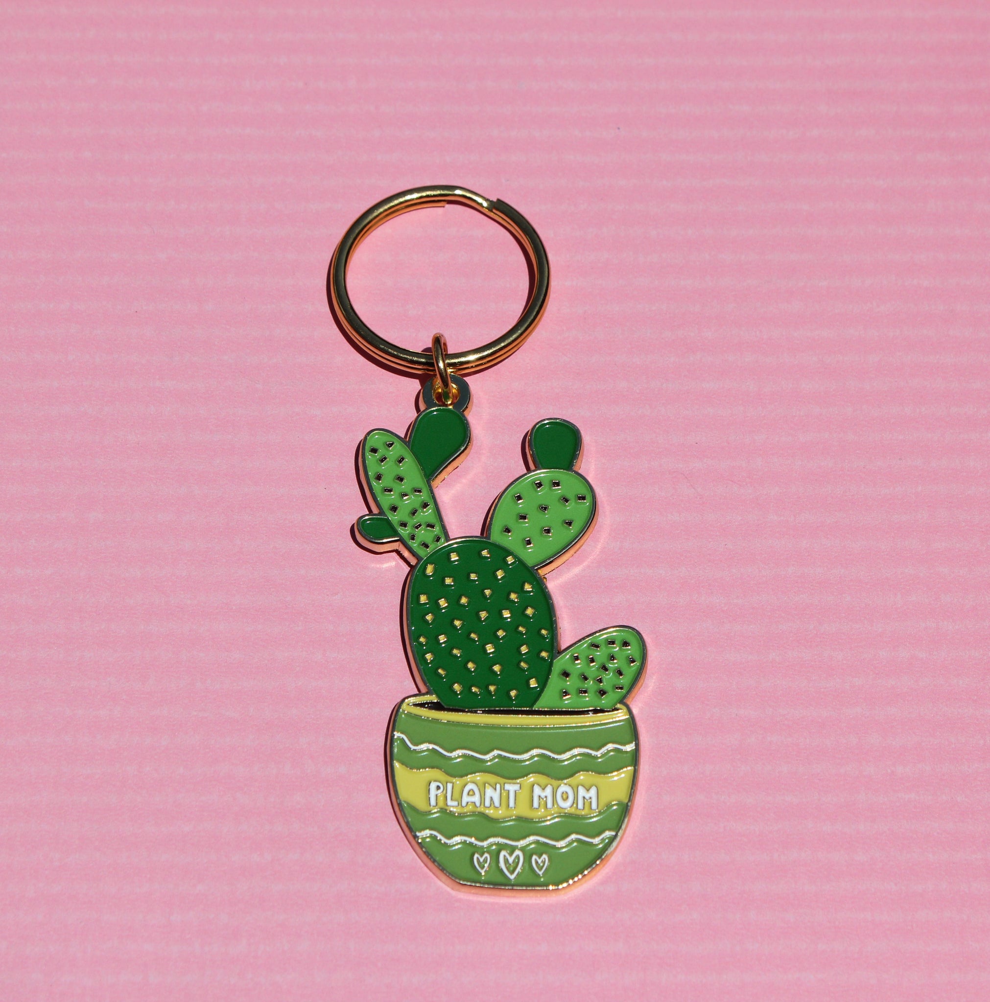 succulent keychain Plant Mom Keychain