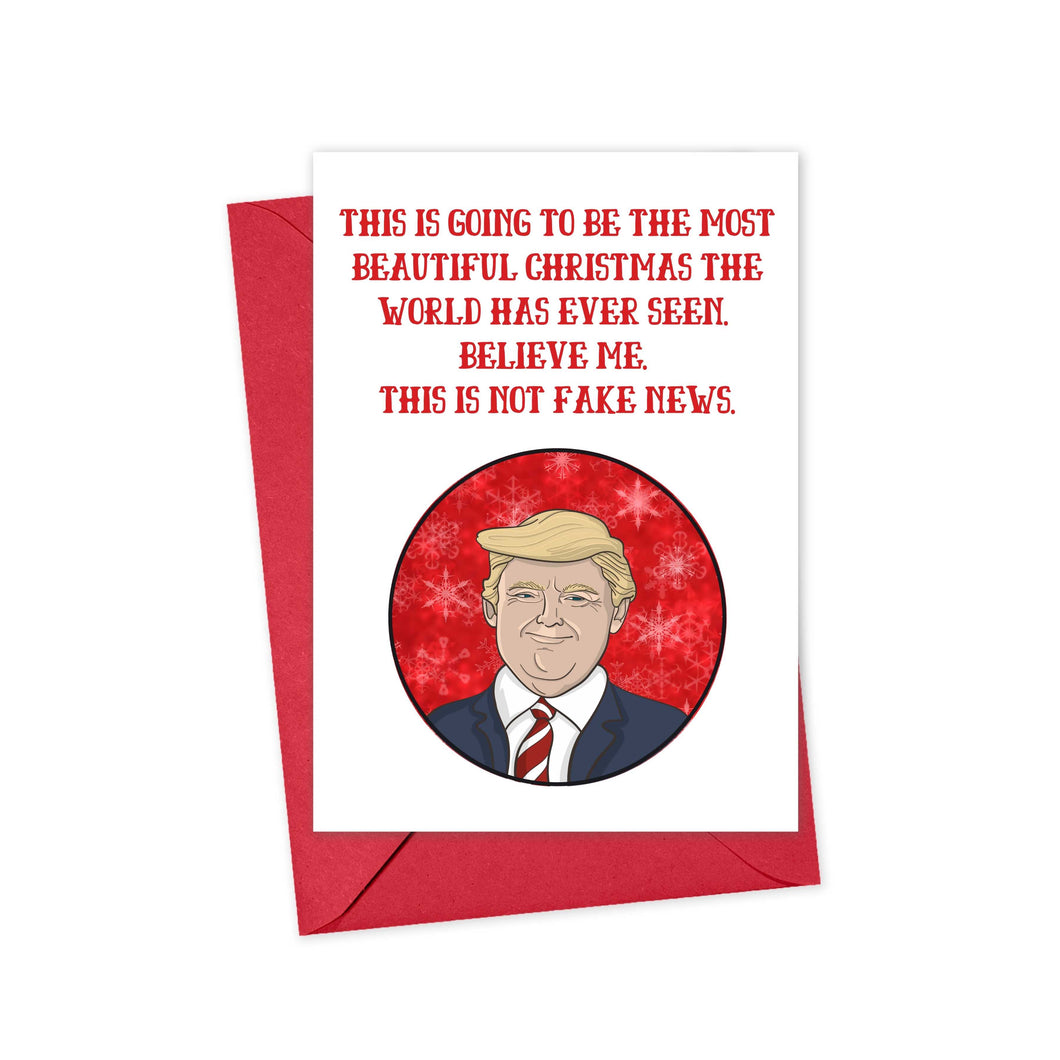 2021 Funny Donald Trump Christmas Greeting Card