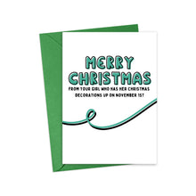 Load image into Gallery viewer, Funny Christmas Card for Her
