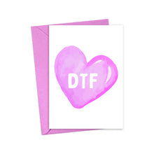 Load image into Gallery viewer, DTF Funny Dirty Naughty Valentines Day Card for Boyfriend or Husband
