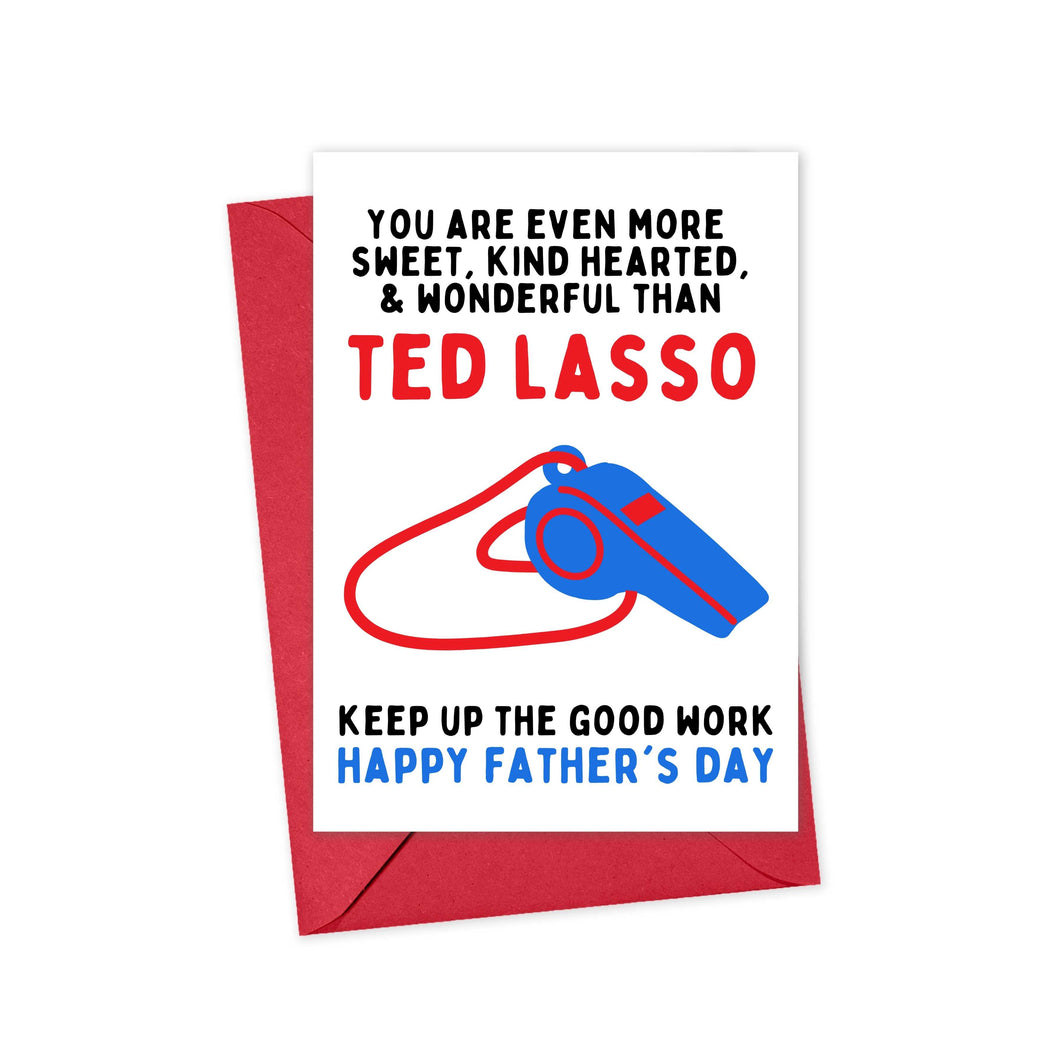 Ted Lasso Funny Fathers Day Card for Husband
