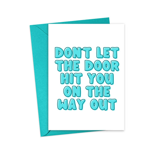 Rude Funny Mean Going Away Card for Coworker